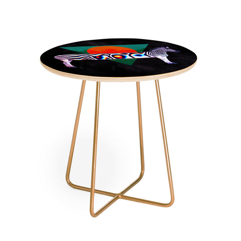 Ali Gulec Zebra Distorted Round Side Table