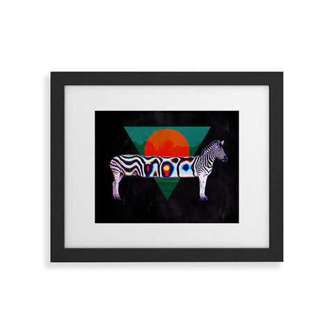 Ali Gulec Zebra Distorted Framed Art Print