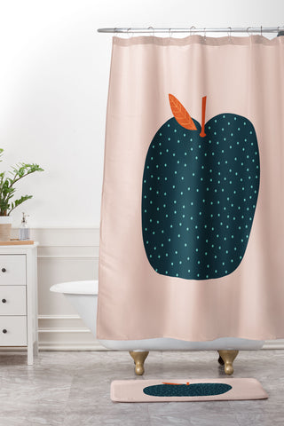 Alice Rebecca Potter Apple I Shower Curtain And Mat