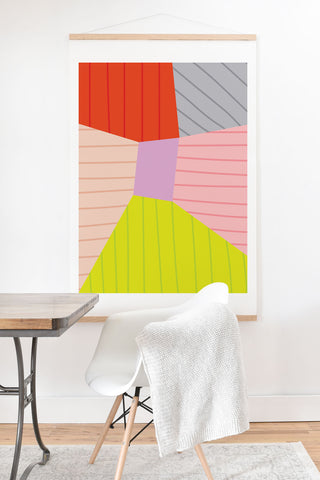 Alice Rebecca Potter Colour Block I Art Print And Hanger