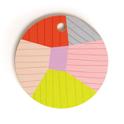 Alice Rebecca Potter Colour Block I Cutting Board Round