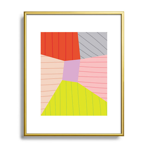 Alice Rebecca Potter Colour Block I Metal Framed Art Print