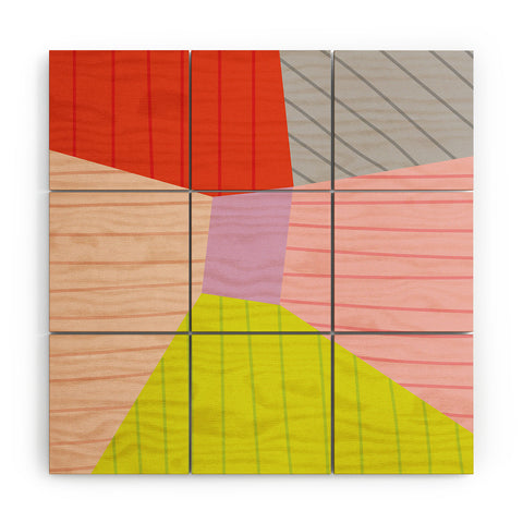 Alice Rebecca Potter Colour Block I Wood Wall Mural