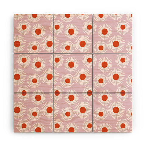 Alice Rebecca Potter Daisy Starbusrt Wood Wall Mural