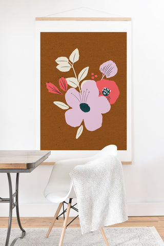Alice Rebecca Potter Earthy Bouquet Art Print And Hanger