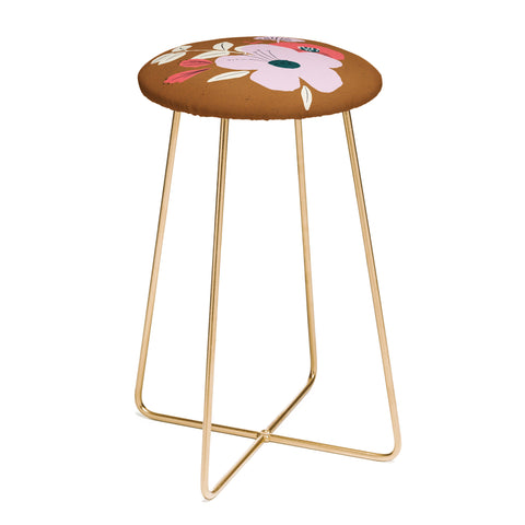 Alice Rebecca Potter Earthy Bouquet Counter Stool