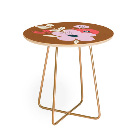 Alice Rebecca Potter Earthy Bouquet Round Side Table