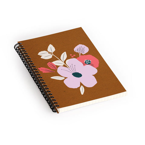 Alice Rebecca Potter Earthy Bouquet Spiral Notebook