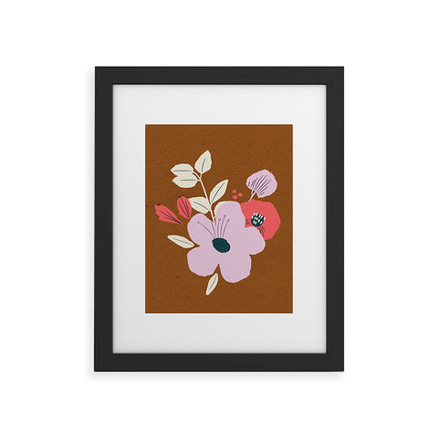 Alice Rebecca Potter Earthy Bouquet Framed Art Print