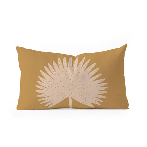 Alice Rebecca Potter Palm Leaf Oblong Throw Pillow