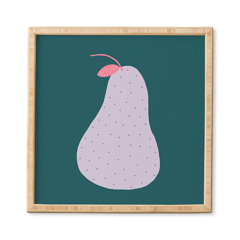 Alice Rebecca Potter Pear Framed Wall Art