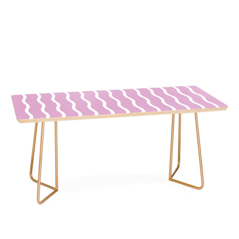 Alice Rebecca Potter Pink Wave Form Coffee Table