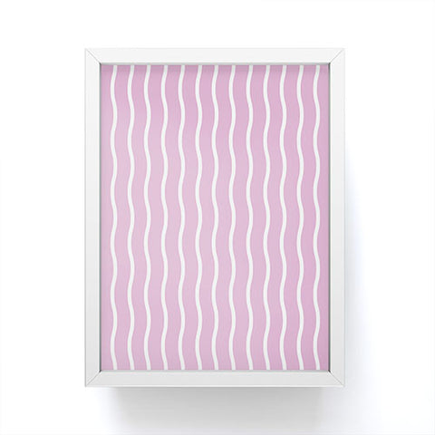 Alice Rebecca Potter Pink Wave Form Framed Mini Art Print
