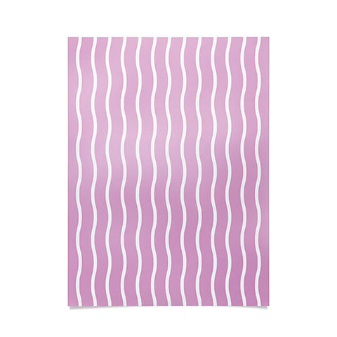 Alice Rebecca Potter Pink Wave Form Poster