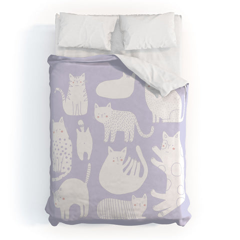 Alice Rebecca Potter Purrfect Day Duvet Cover