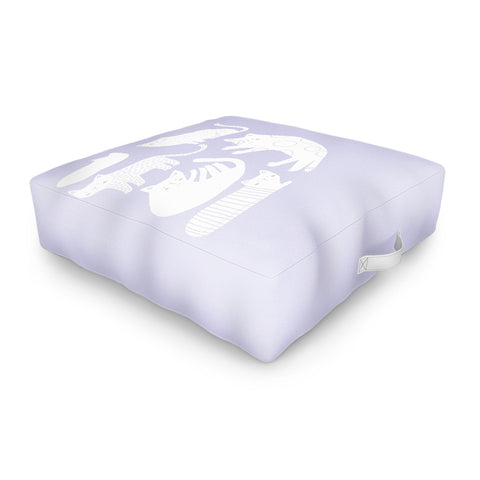 Alice Rebecca Potter Purrfect Day Outdoor Floor Cushion