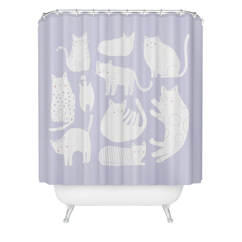 Alice Rebecca Potter Purrfect Day Shower Curtain