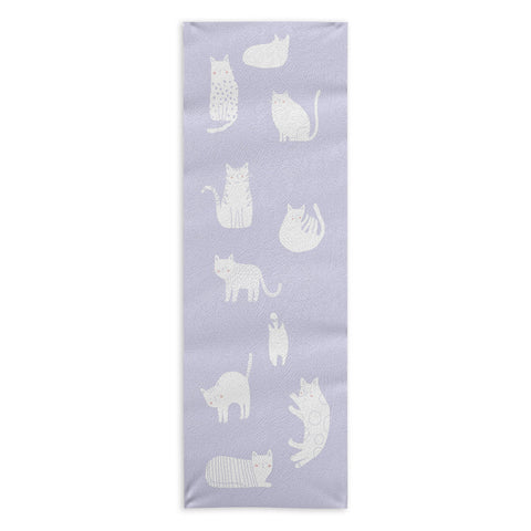 Alice Rebecca Potter Purrfect Day Yoga Towel