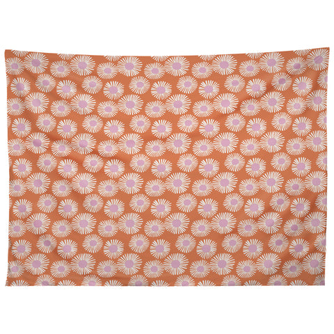 Alice Rebecca Potter Terracotta Daisy Tapestry