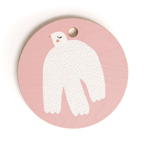 Alice Rebecca Potter White Dove Cutting Board Round