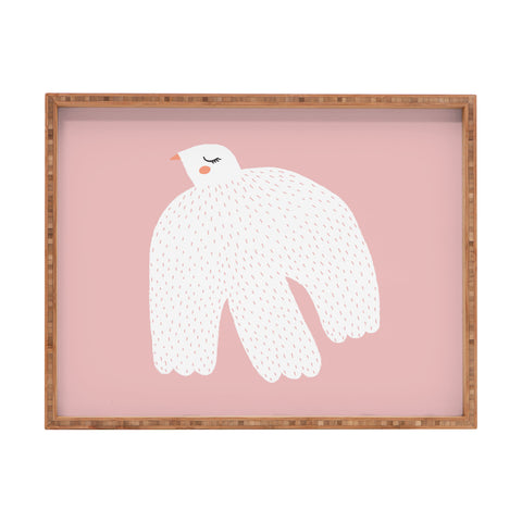 Alice Rebecca Potter White Dove Rectangular Tray