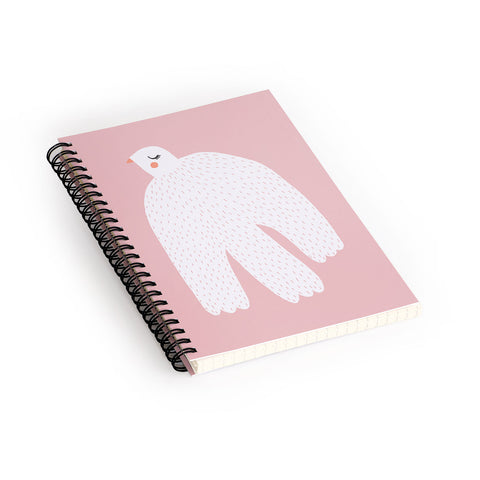 Alice Rebecca Potter White Dove Spiral Notebook