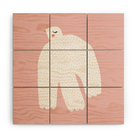 Alice Rebecca Potter White Dove Wood Wall Mural