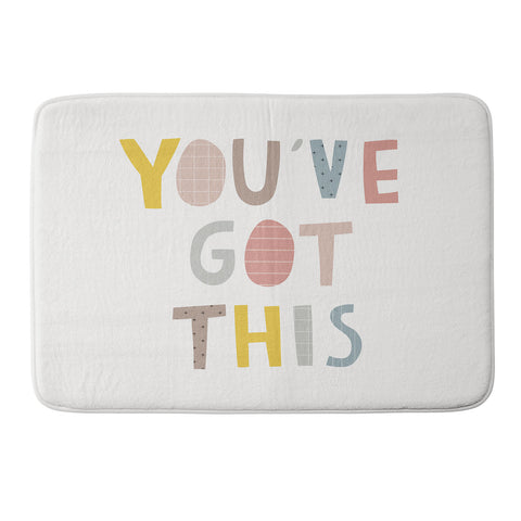 Alice Rebecca Potter Youve Got This Memory Foam Bath Mat