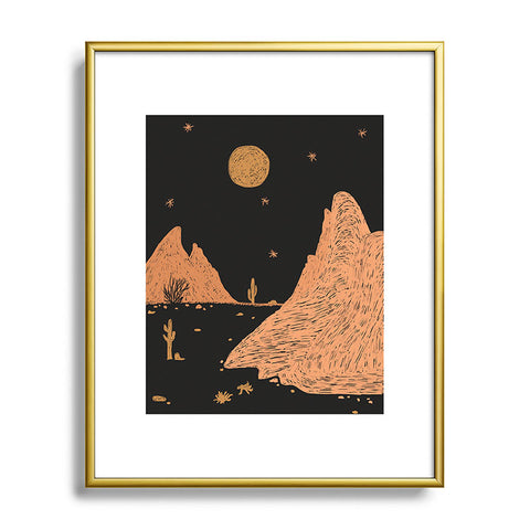Alisa Galitsyna A Night in the Desert Metal Framed Art Print