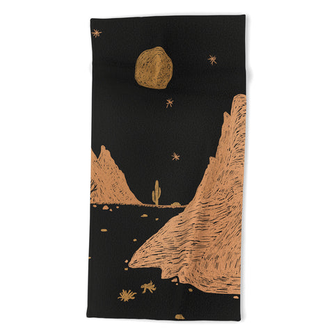 Alisa Galitsyna A Night in the Desert Beach Towel