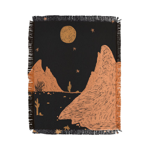 Alisa Galitsyna A Night in the Desert Throw Blanket