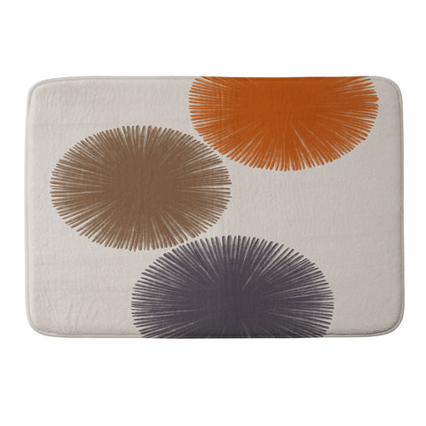 Alisa Galitsyna Abstract Circles III Memory Foam Bath Mat