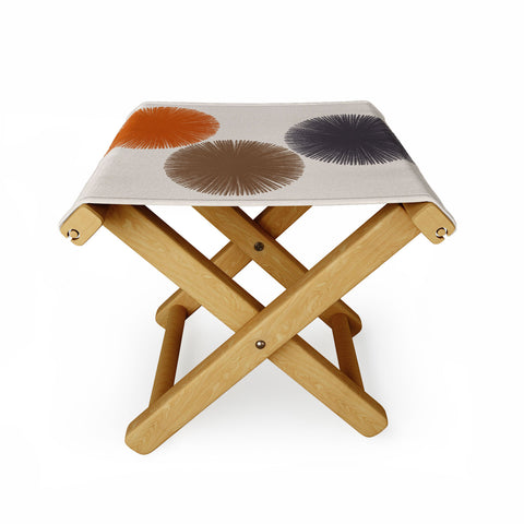 Alisa Galitsyna Abstract Circles III Folding Stool