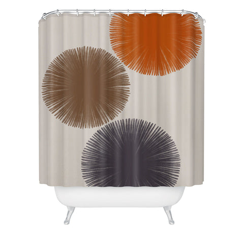 Alisa Galitsyna Abstract Circles III Shower Curtain