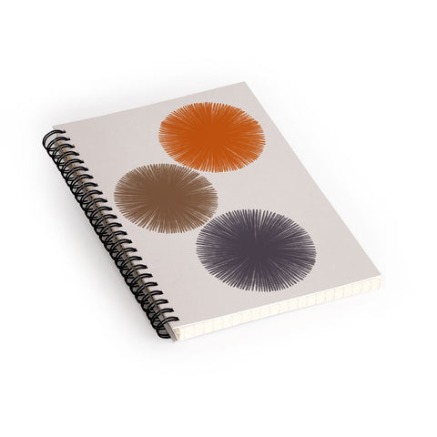 Alisa Galitsyna Abstract Circles III Spiral Notebook