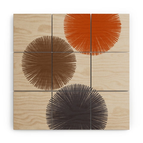 Alisa Galitsyna Abstract Circles III Wood Wall Mural