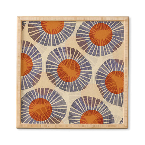 Alisa Galitsyna Abstract Linocut Pattern 2 Framed Wall Art