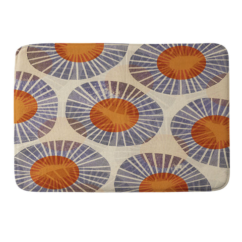 Alisa Galitsyna Abstract Linocut Pattern 2 Memory Foam Bath Mat