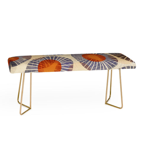 Alisa Galitsyna Abstract Linocut Pattern 2 Bench