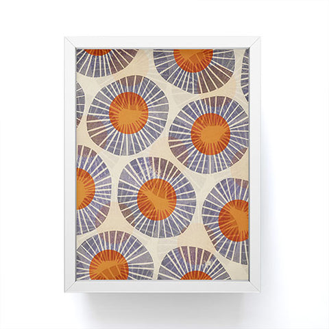 Alisa Galitsyna Abstract Linocut Pattern 2 Framed Mini Art Print