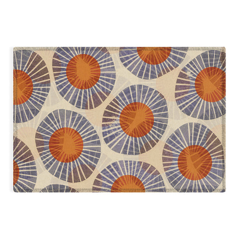 Alisa Galitsyna Abstract Linocut Pattern 2 Outdoor Rug