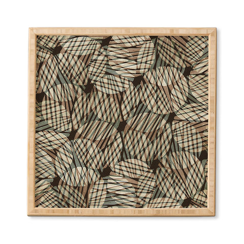 Alisa Galitsyna Abstract Linocut Pattern 5 Framed Wall Art