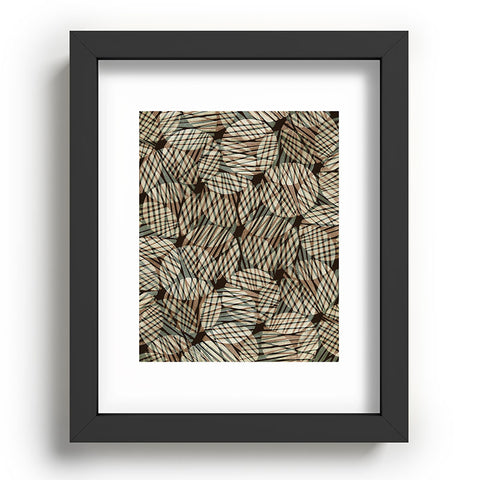 Alisa Galitsyna Abstract Linocut Pattern 5 Recessed Framing Rectangle
