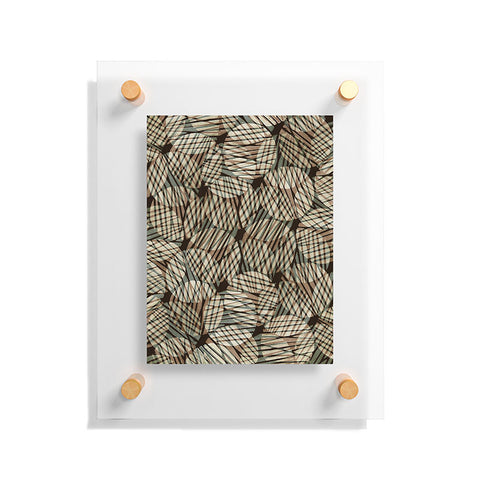Alisa Galitsyna Abstract Linocut Pattern 5 Floating Acrylic Print