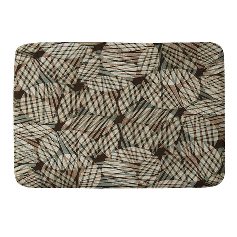 Alisa Galitsyna Abstract Linocut Pattern 5 Memory Foam Bath Mat