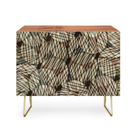 Alisa Galitsyna Abstract Linocut Pattern 5 Credenza