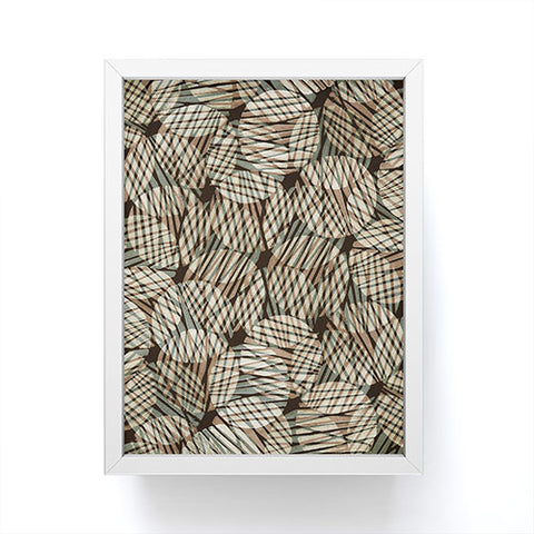 Alisa Galitsyna Abstract Linocut Pattern 5 Framed Mini Art Print