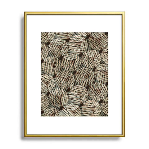 Alisa Galitsyna Abstract Linocut Pattern 5 Metal Framed Art Print