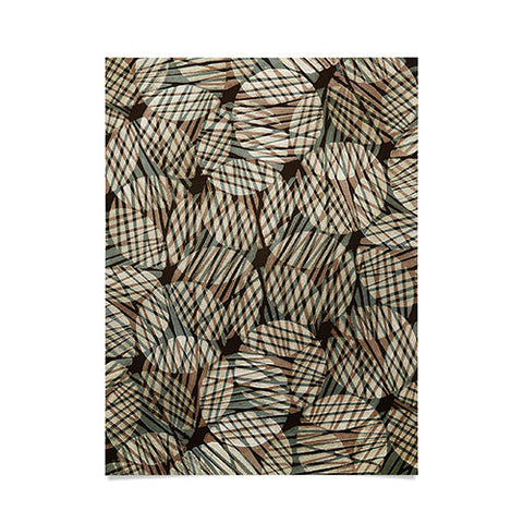 Alisa Galitsyna Abstract Linocut Pattern 5 Poster