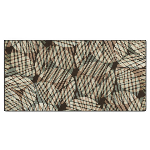 Alisa Galitsyna Abstract Linocut Pattern 5 Desk Mat